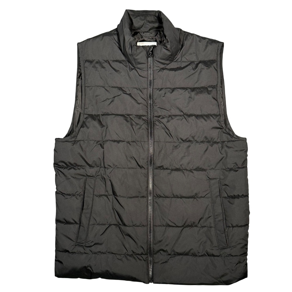 Gap ColdControl Puffer Vest Mens Size M Black Water Resistant Windproof Ripstop